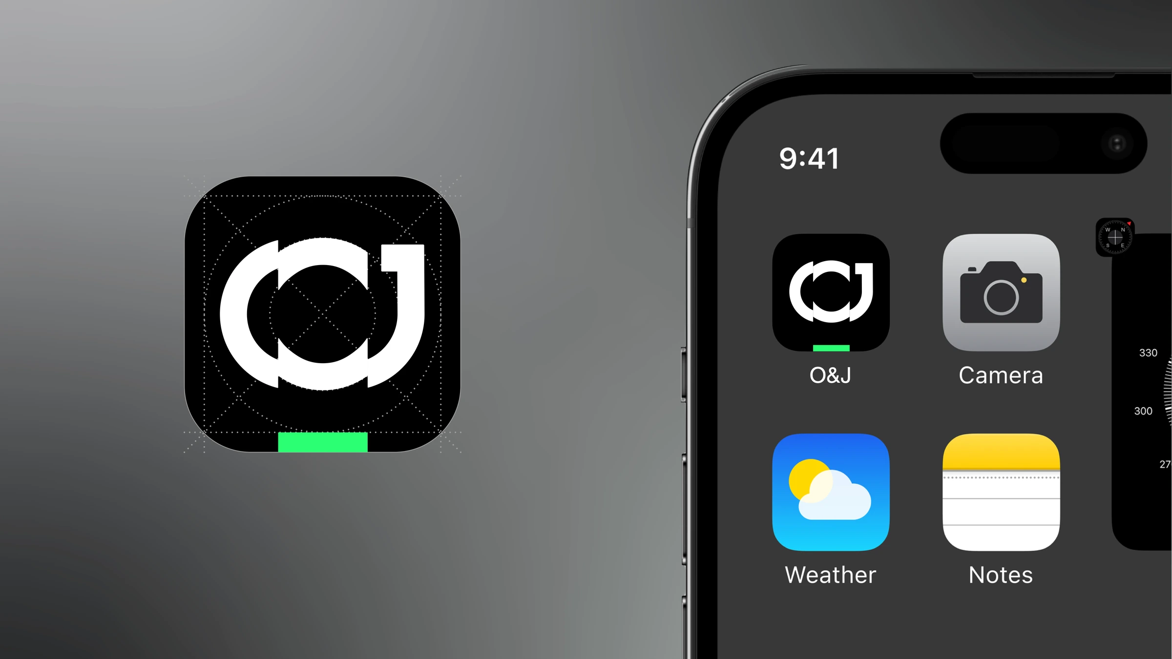 O&J · 数字端标识